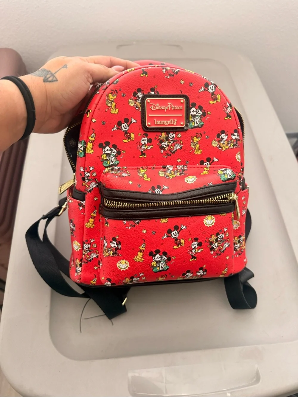 Disney Parks x Loungefly Mickey & Minnie’s Runaway Railway Mini Backpack